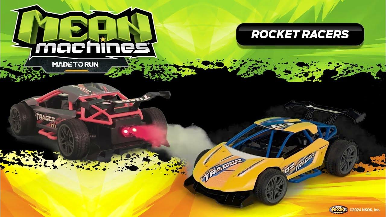 Mean Machines Rocket Racers w/ Smoke Effects YouTube