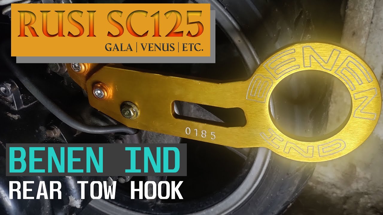 Magkakabit tayo ng Benen IND Rear Tow Hook sa Rusi Scooter SC125