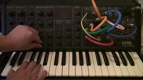 Korg MS-20 crunchy loop 3 #korgms20