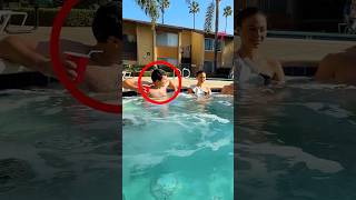 Thumbnail for Something Touched His Leg in the Jacuzzi… Then He Saw It #shorts