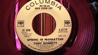 Tony Bennett Spring in Manhattan &quot;Columbia Records Radio Copy&quot; Red