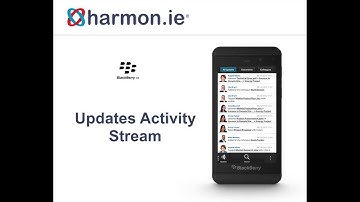 harmon.ie for Blackberry - Training Video - Updates activity stream