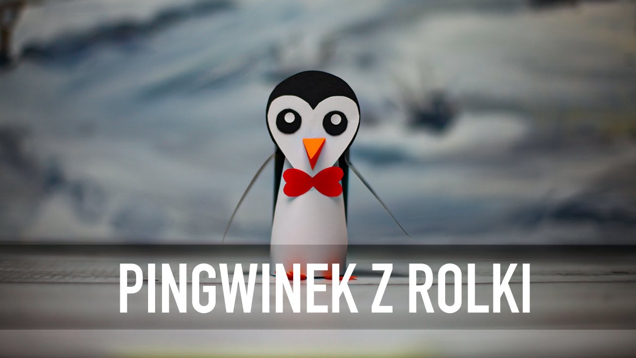 PINGWINEK Z ROLKI! PAPIEROWY PINGWIN - YouTube