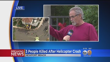 Helicopter Crashes Into OC Home, 3 Dead