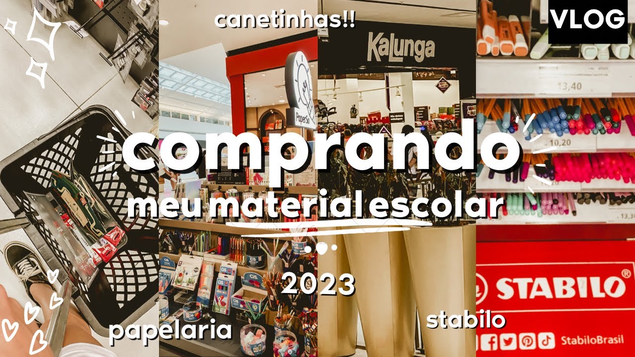 COMPRANDO MEU MATERIAL ESCOLAR PARA 2023!! 🛒🛍📚