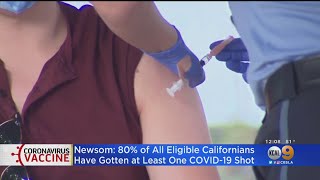 New Milestone: 80% Of Californians Receive At Least 1 COVID-19 Shot