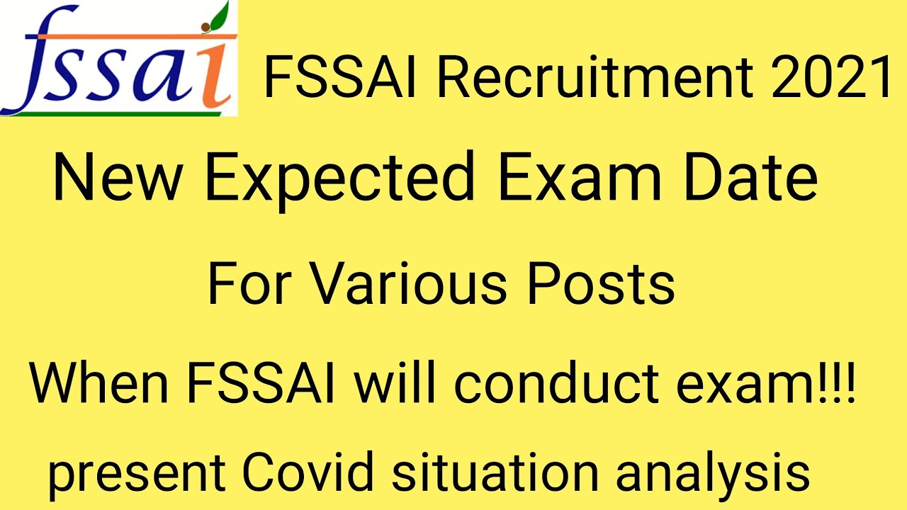 FSSAI New Exam Date 2022 |  FSSAI Assistant Exam Date |  FSSAI Exam Date