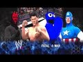 Yusuke vs Cookie Monster vs Darth Maul vs Captain America [Fatal Four Way] - WWE 13
