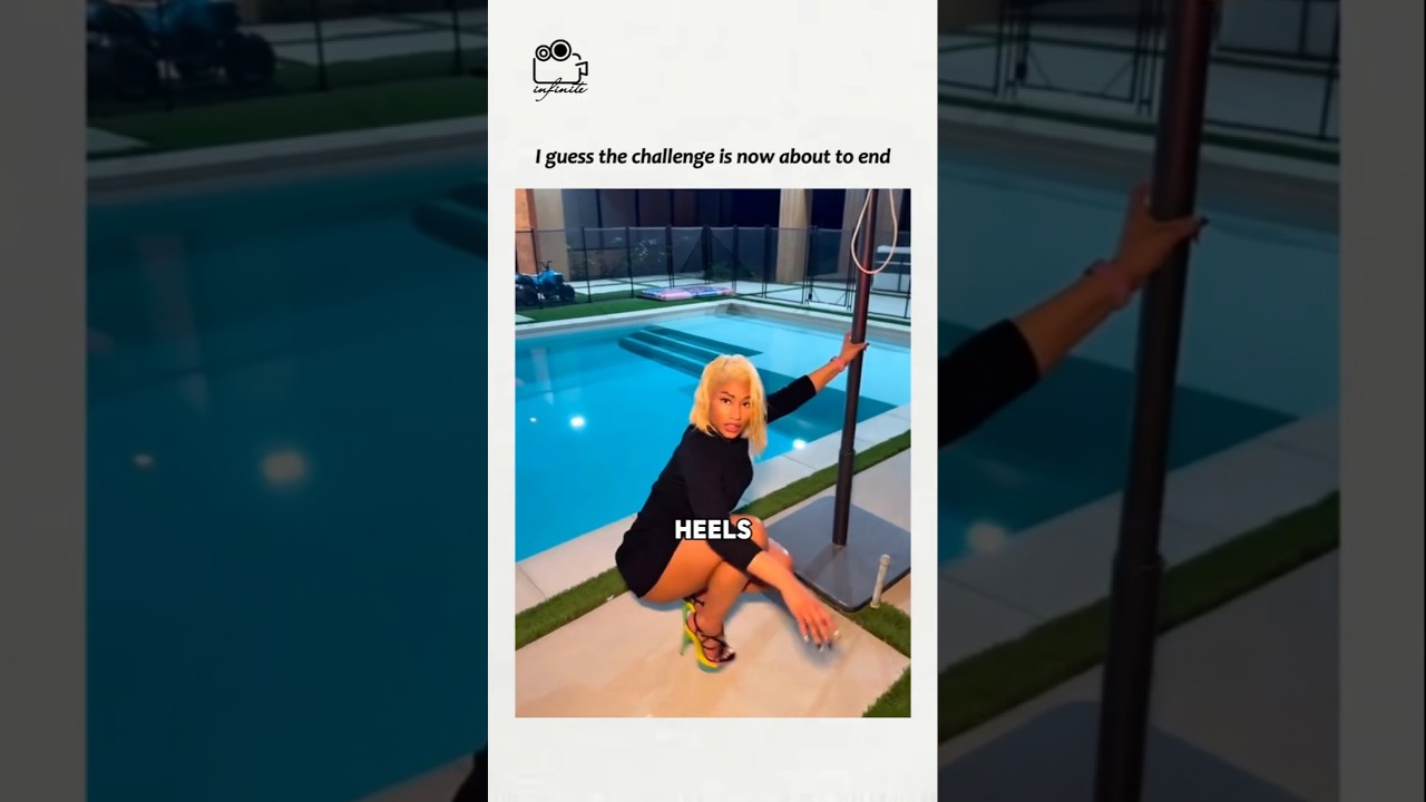 Ники Минаж пробует и шутит о вирусном челлендже Heels Pose Challenge