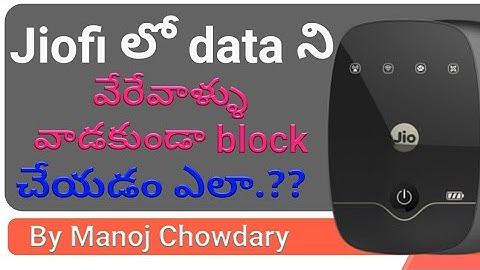 How to block or limit others from accessing my jiofi data WiFi in telugu | MAC Filtering | A2Z Guru