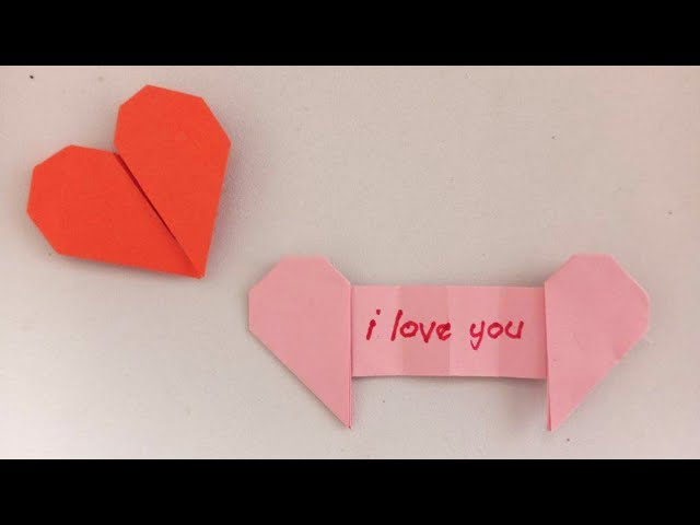 MR DIY - Forget plain old boring sticky notes. Try out this heart origami  instead! To make it more romantic, go the old school way and write a secret  love note before