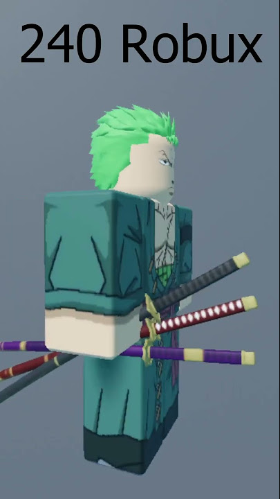 HOW TO MAKE RORONOA ZORO (TIME SKIP) IN ROBLOX 