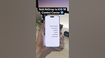 How to ADD AirDrop to iOS 18 Control Center 🛜 #ios18 #customization #controlcenter #widgets #setup