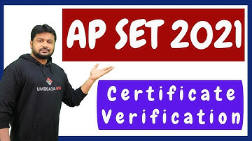 AP SET 2021 Required Documents & Certificates  #apset2021