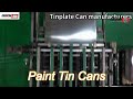 industrial round car paint tin cans 2.5liter with metal cover oem printing