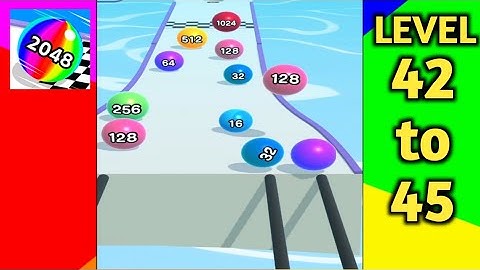 Ball Run 2048 Gameplay Android iOS All Levels | Ball Run 2048 level 42-45 | Game the Chain