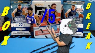 Embiid out of 5 2020-21 CLEARLY Donruss 2X Hobby Contenders RANDOM TEAM BOX BREAK