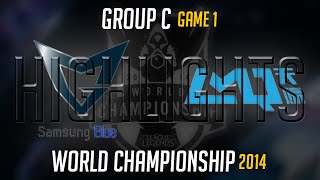 Samsung Blue vs LMQ Game 1 S4 Worlds Highlights  LoL World Championship 2014 S4 SSB vs LMQ