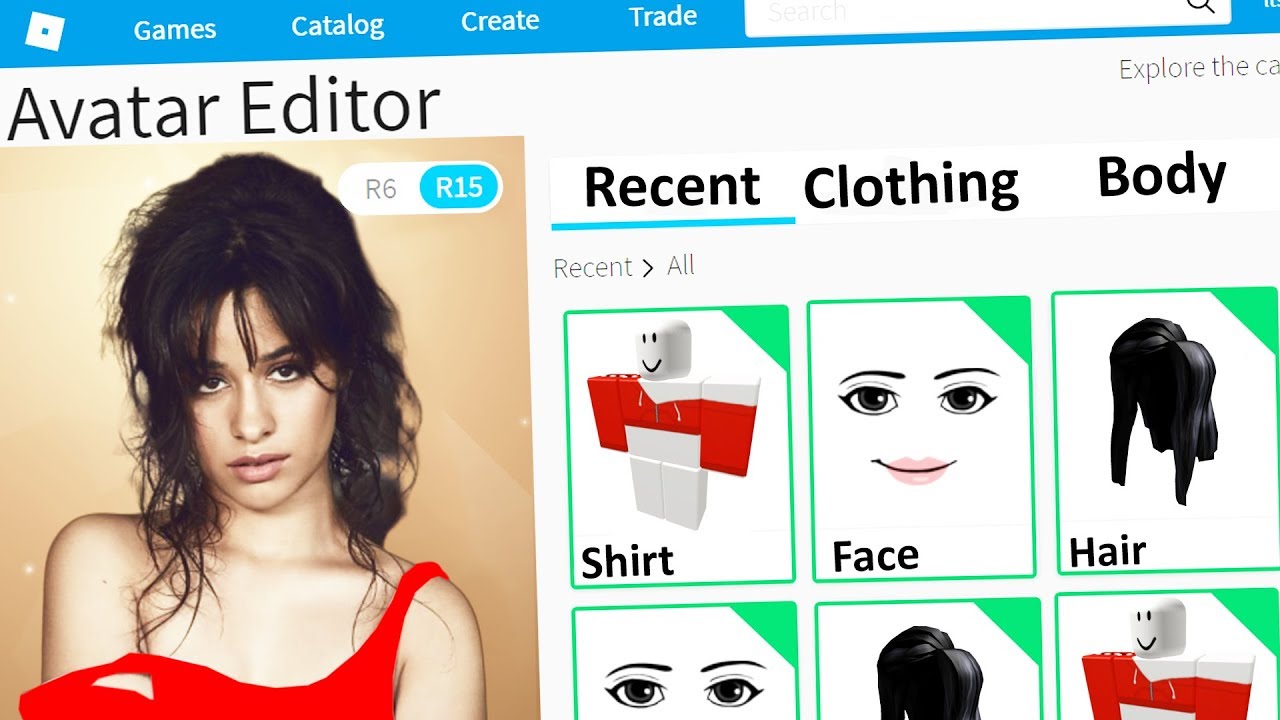 Making Camila Cabello A Roblox Account - making camila cabello a roblox account