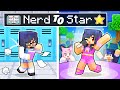 From NERD To STAR Story In Minecraft!