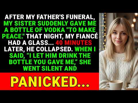 After My Father’s Funeral, My Sister Gave Me Vodka — I Gave It to My Fiancé… and She Panicked