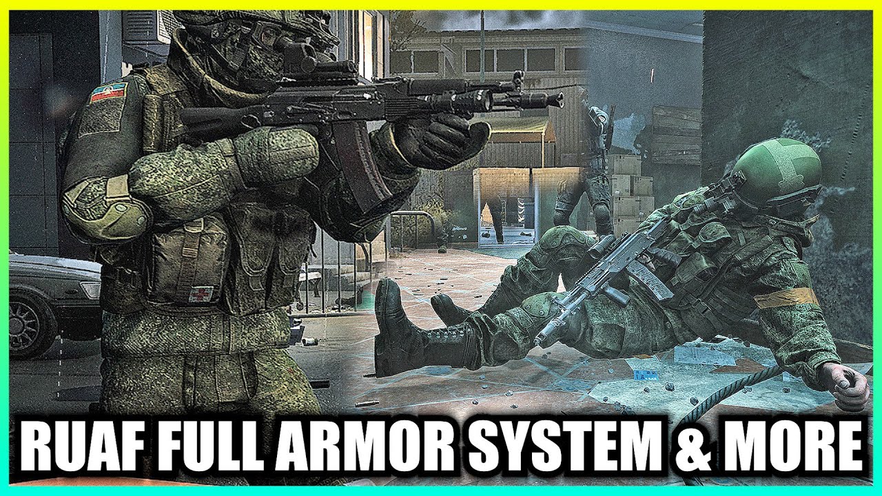 RUAF Faction Full Armor System & Black Division Gear in Terminal Shown