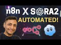 SORA 2 - the Veo3 & WAN2.5 killer is NOW in n8n (no code automation)