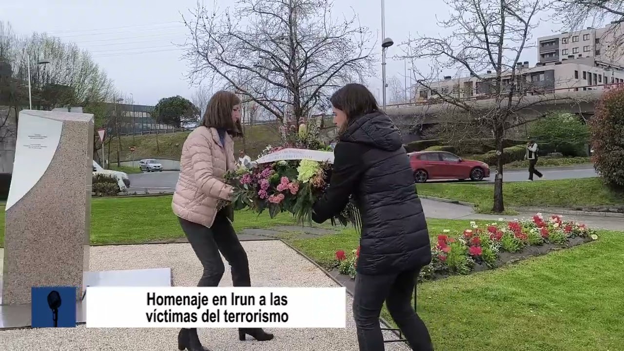 IRUN: Terrorismoaren biktimei omenaldia