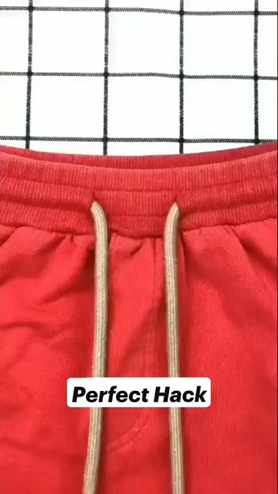 How to tie trouser knot💯✅clothing hack #shorts #hacks #ytshorts