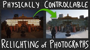 Physically Controllable Relighting of Photographs - SIGGRAPH 2025