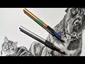 Drawing Process: Buster the dog and Chester the cat pencil illustration