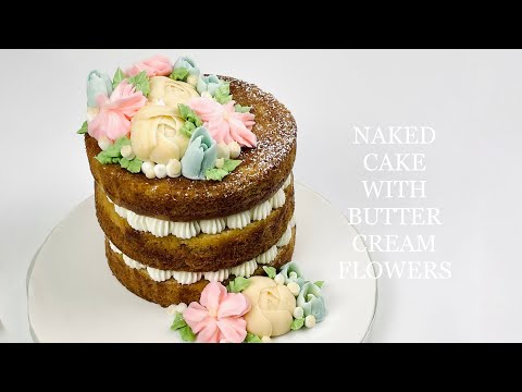 Buttercream flower cake