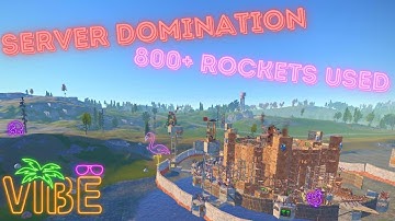 HOW VIBE DOMINATES VITAL MAIN // 800+ ROCKETS USED // 30+ BOXES OF AKS - RUST