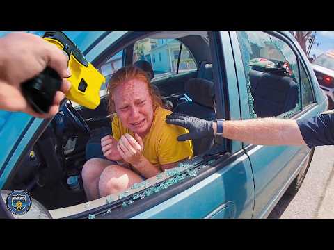Karen Jumps Seats Lies to Police Window Gets Smashed | Karens Getting Arrested By Police