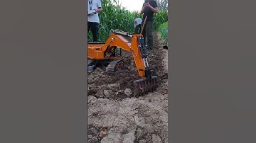 Test the soil with a model excavator- Good tools and machinery make work easy