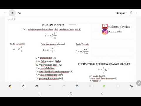 Fisika kelas 12 {induktansi diri (hukum henry)}