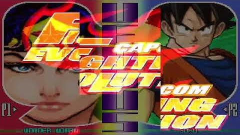 CAPCOM FIGHTING EVOLUTION MAX- WONDER WOMAN & SPIDERMAN VS. GOKU & RYU  9-11-22