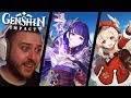 NEW PLAYER Reacts to EVERY Genshin Impact Trailer (I'M IN LOVE)