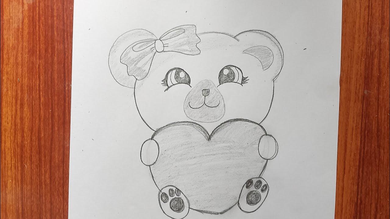"Teddy Bear with Heart 💖 | Cute Drawing for Beginners"