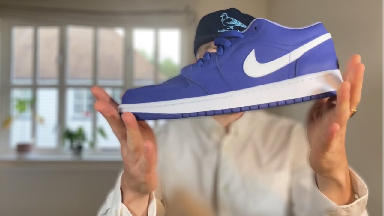 Thoughts on..Air Jordan 1 low wmns DEEP ROYAL BLUE/white/iron purple  -Review+on feet. 🔵⚪️