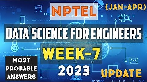 Data Science for Engineers || NPTEL week 7 answers 2023 Update  #nptel #datascience #skumaredu #2023
