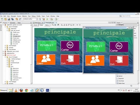 première partie projet fin d 39 étude application de gestion java application