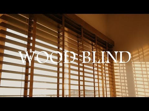 [ウッドブラインド] 簡単取付DIY ヴィンテージブラウン ☆ WOOD BLIND