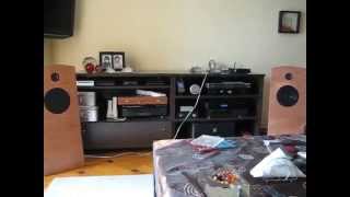 Open Baffle Speakers playing with Tripath amp.flv