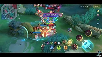 8 kills+16 assists!! Hanabi highest hero damage with 8 kills and 16 assists in a solo ranked match