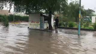 الاعظمية اليوم فيضان بغداد  شارع عمر بن عبد العزيز