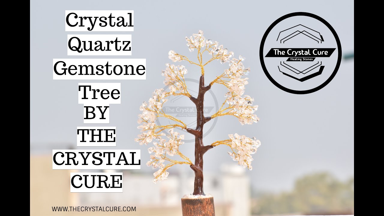 Crystal Quartz Gemstone Tree by THE CRYSTAL CURE