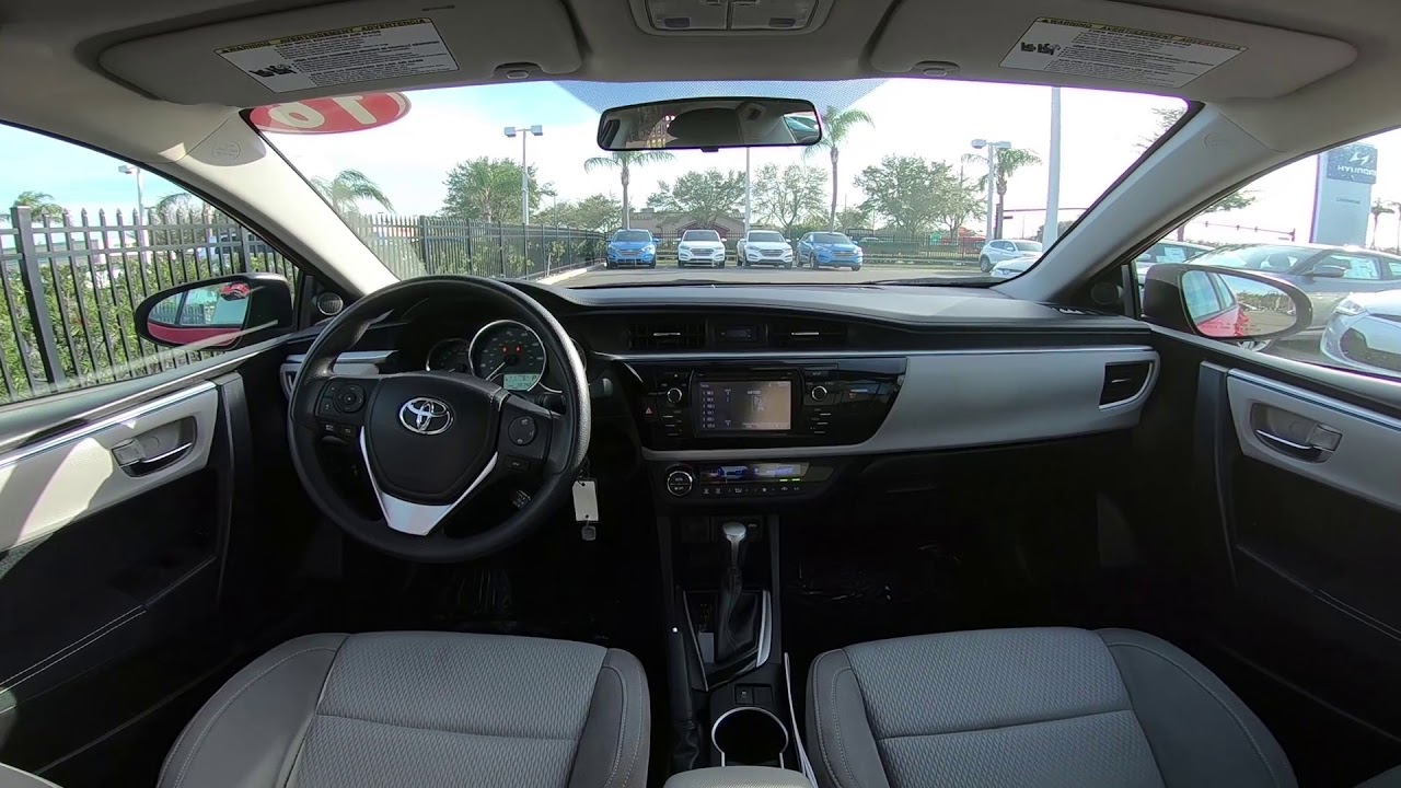 2016 Toyota Corolla LE Interior - YouTube