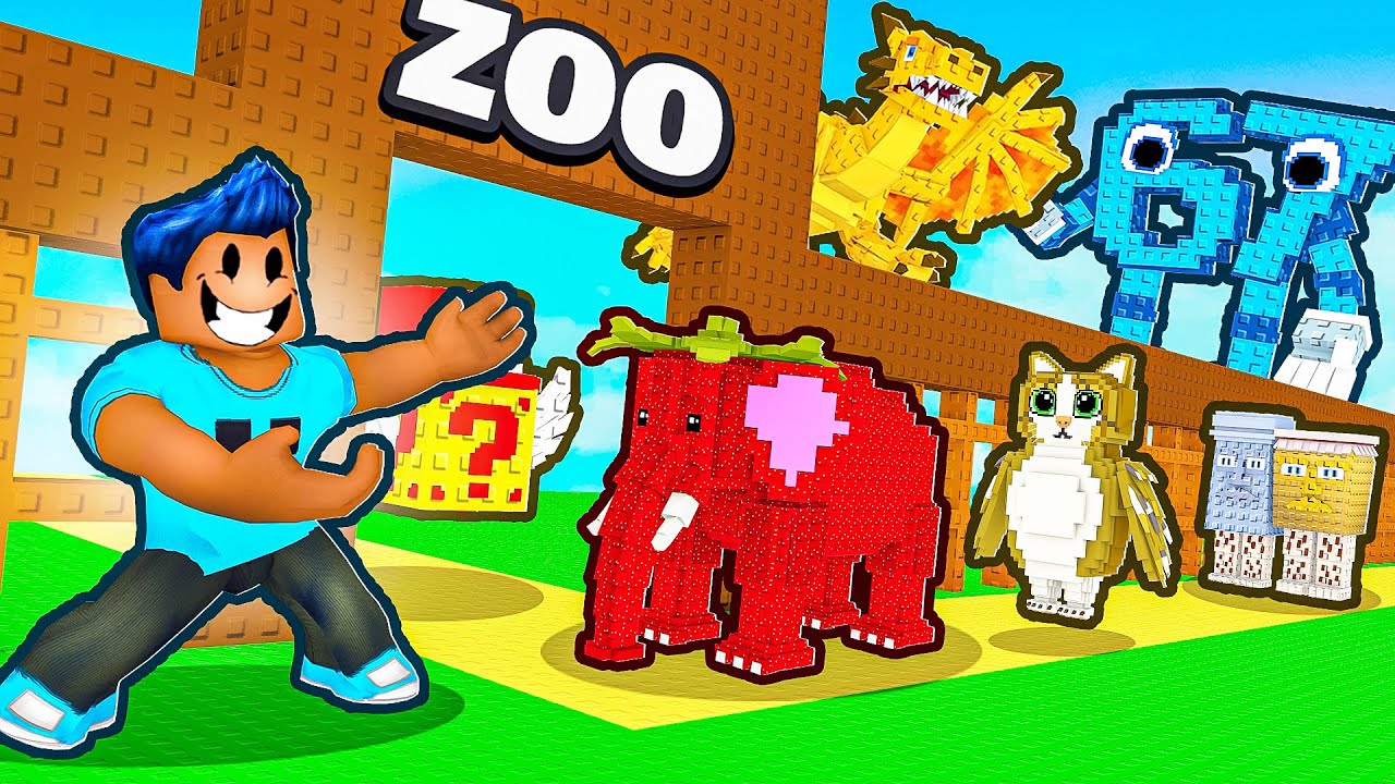 CRIEI um ZOOLOGICO de BRAINROTS no Roblox