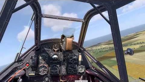 Cliffs of Dover, TakeOff and Landing with the Bf109